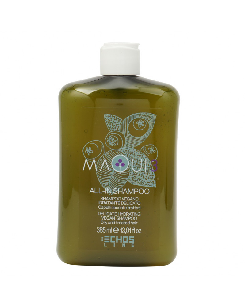 Shampoo Hidratante Maqui Vegano Echos Line de 385 ml