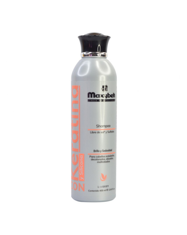 Shampoo Keratina Con Silicona Maxybelt - 400 Ml